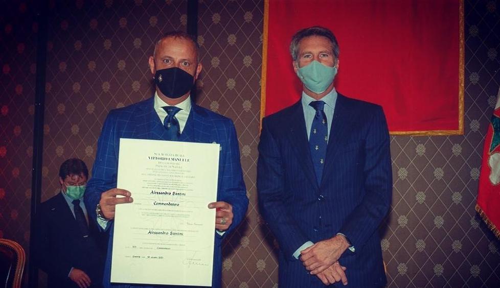 Santini commendatore dell’Ordine dei Santi Maurizio e Lazzaro