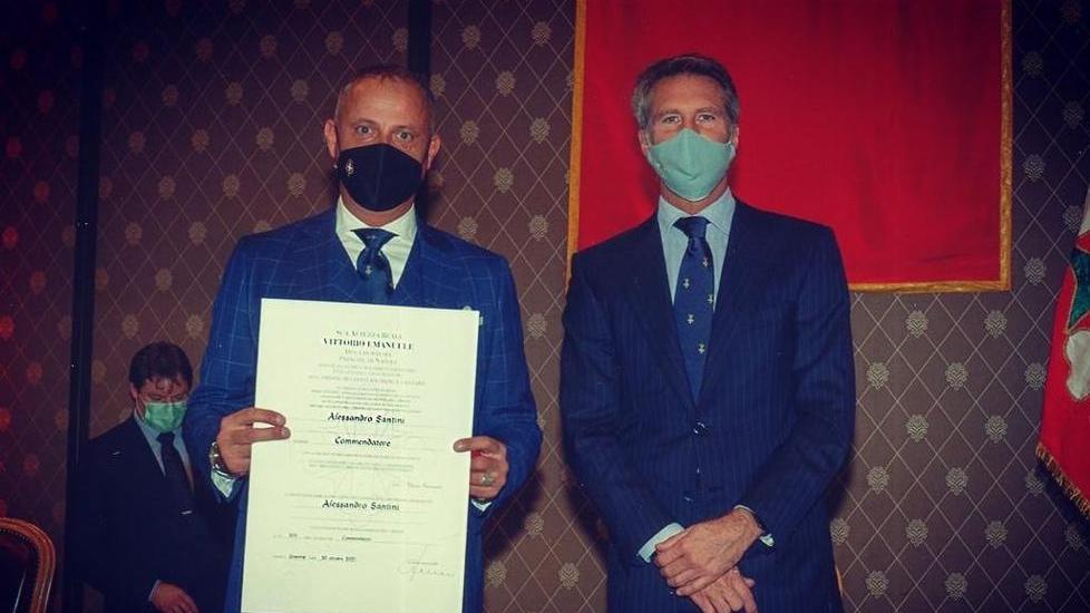 Santini commendatore dell’Ordine dei Santi Maurizio e Lazzaro