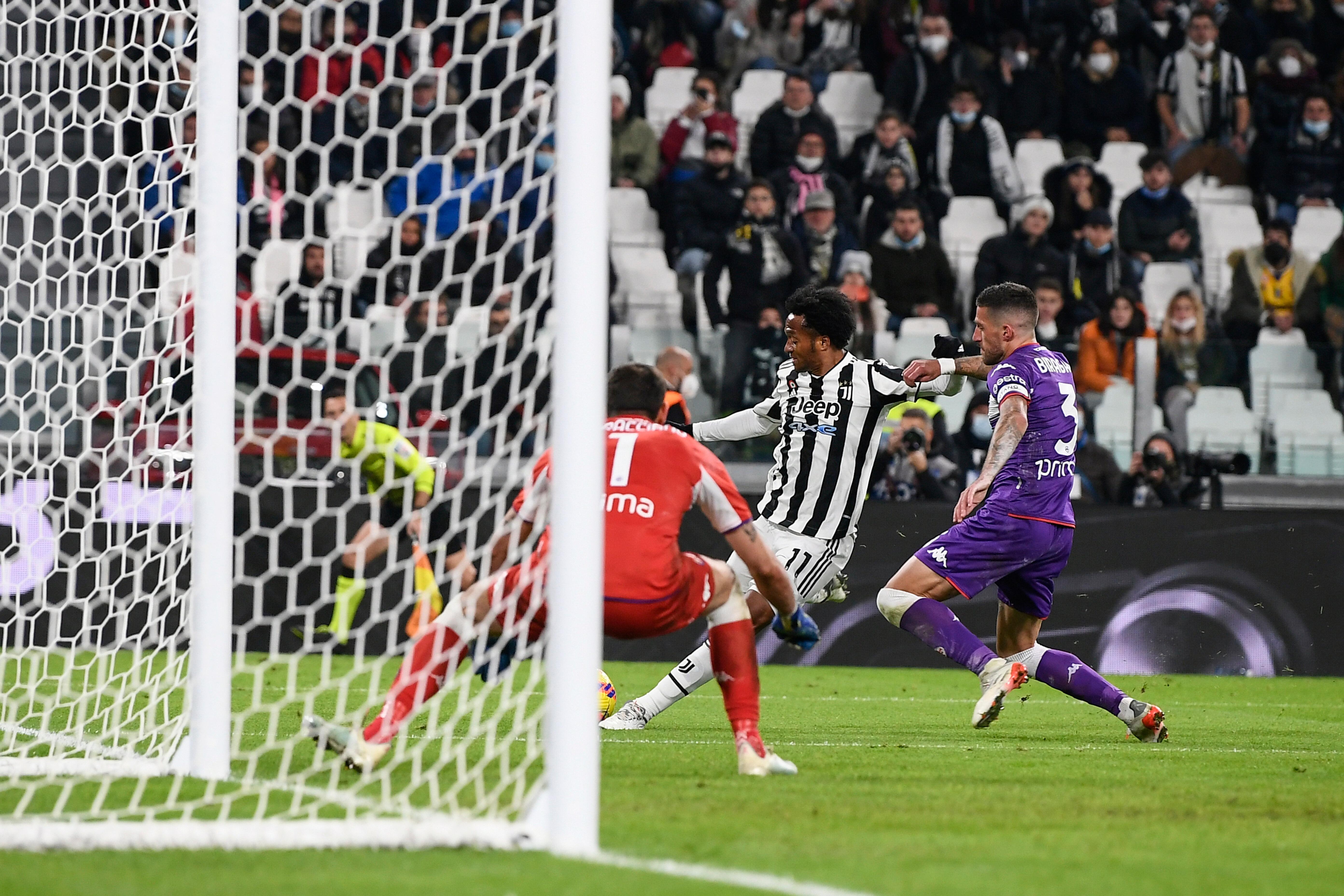Cuadrado al 91’ salta Biraghi e scocca il tiro che beffa la Fiorentina