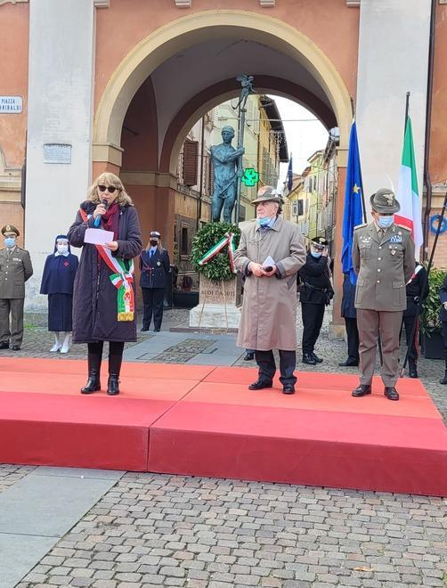 Il 4 Novembre celebrato dal vicesindaco Nizzoli con la marcia e la banda