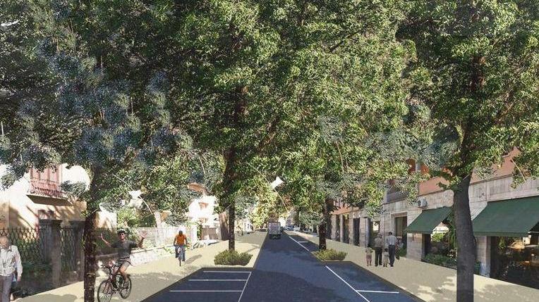 Così doveva diventare il viale Montegrappa