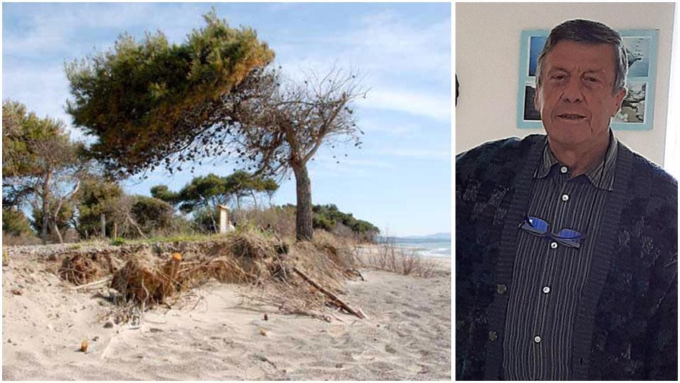 Perelli, classici danni da maltempo dopo le mareggiate: evidente l’ erosione della spiaggia e Roberto Bedini