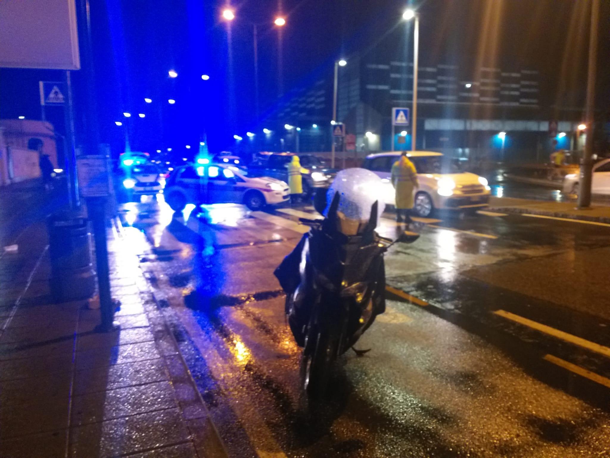 Lo scooter e il luogo dell'incidente