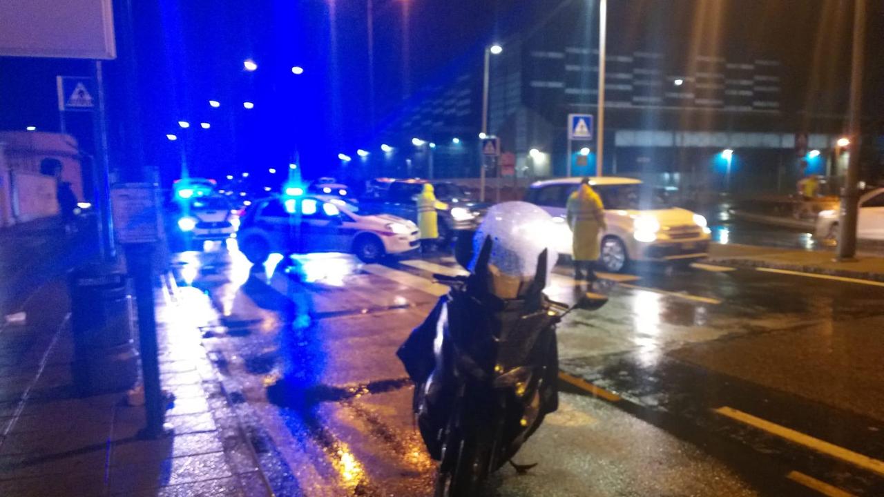 Lo scooter e il luogo dell'incidente