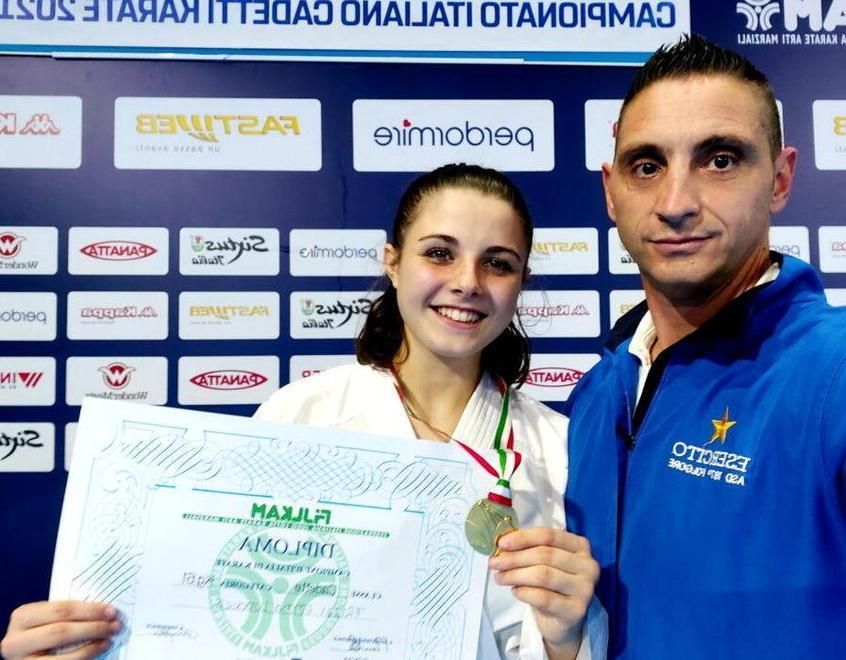 Nessuno può battere Frizzi La giovane karateka diventa campionessa d’Italia