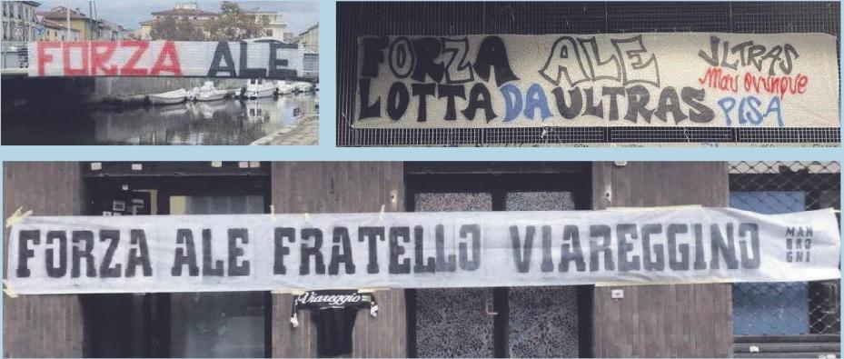 Ventunenne viareggino in coma, il mondo ultrà in campo per Ale: «Forza, ti aspettiamo allo stadio» 