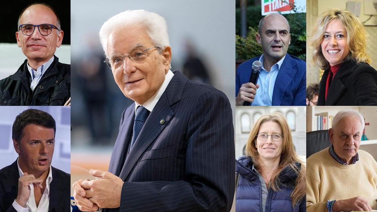 Letta, Renzi, Mattarella, Mugnai, Bottici, Bini e Pera