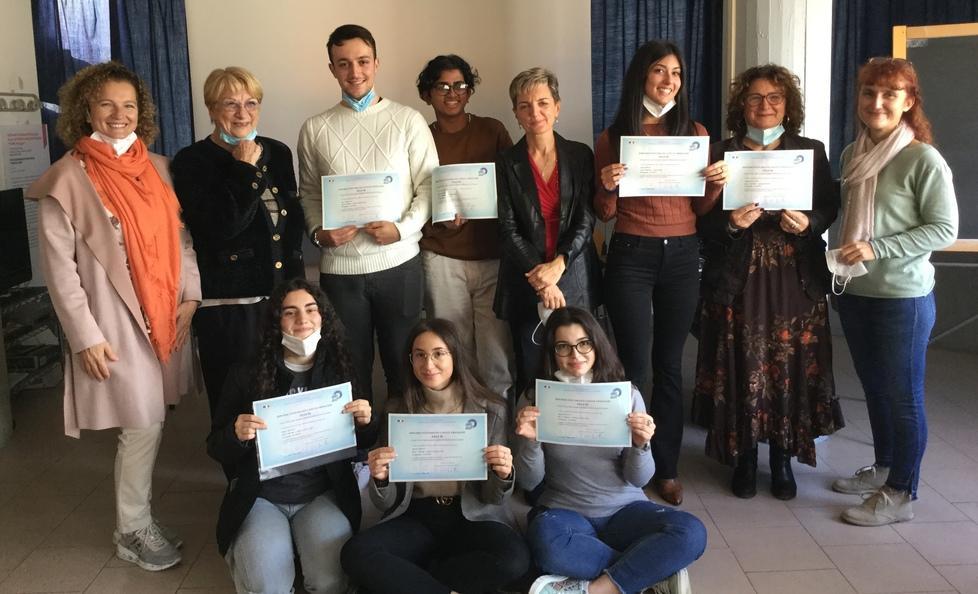 Il diploma Delf raggiunto da sette studenti dell’istituto Marchi-Forti