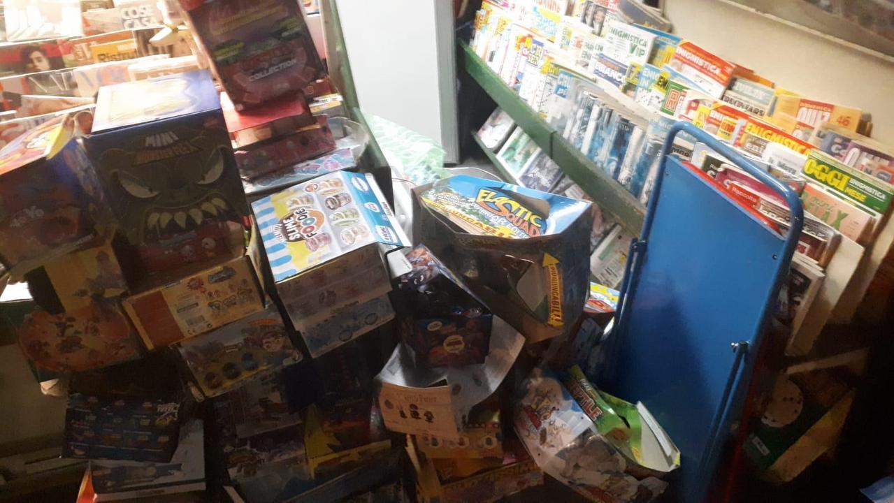 I danni nell'edicola di Domenici