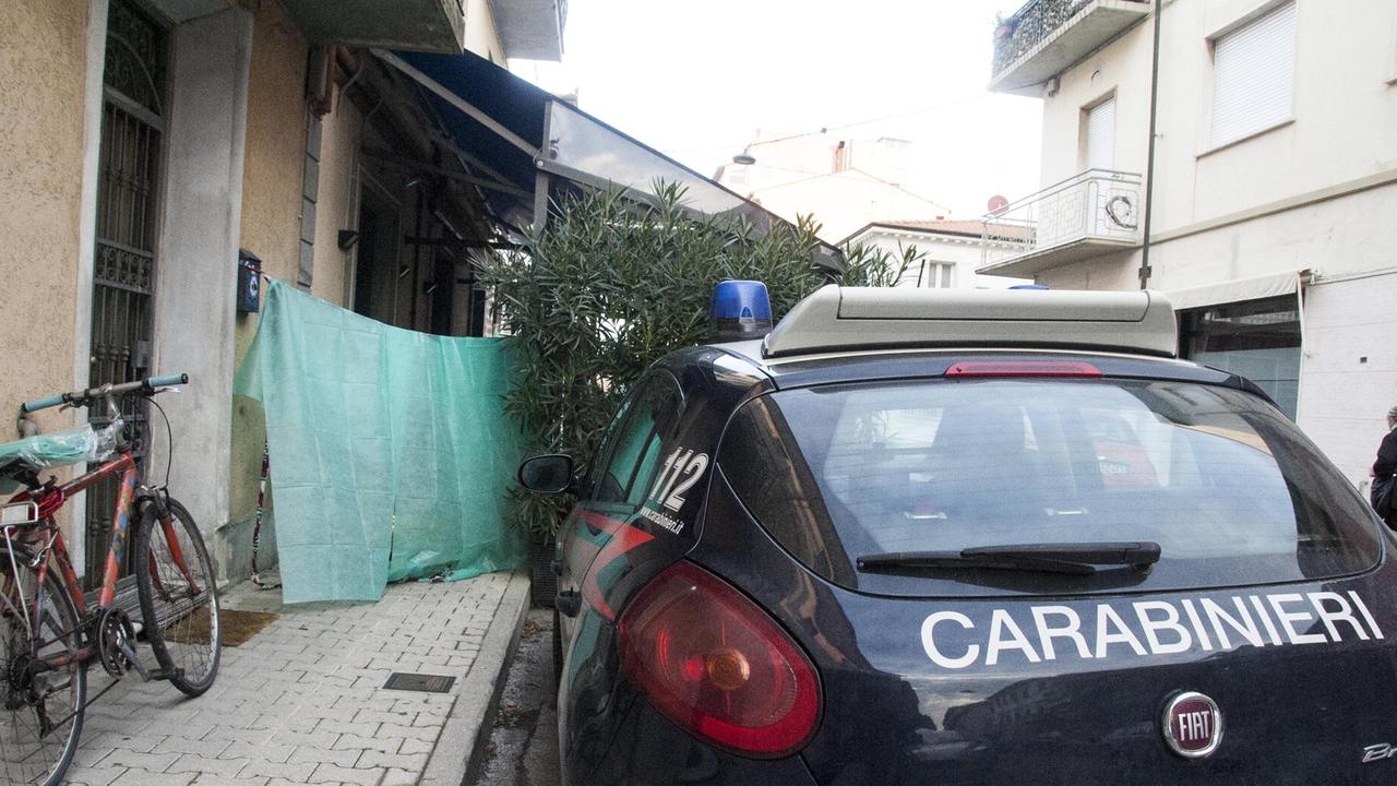 Il punto di via IV Novembre dove venerdì all’alba è stato trovato il cadavere di Elisabetta Sozio