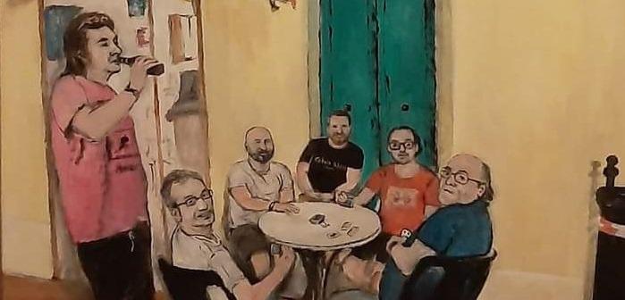 Serata di solidarietà e un quadro: Stibbio ricorda il suo Beppe