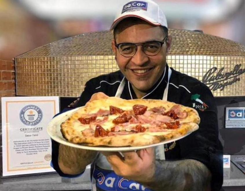La pizza più larga e veloce esce da un forno di Calerno Mosca primo in Italia 