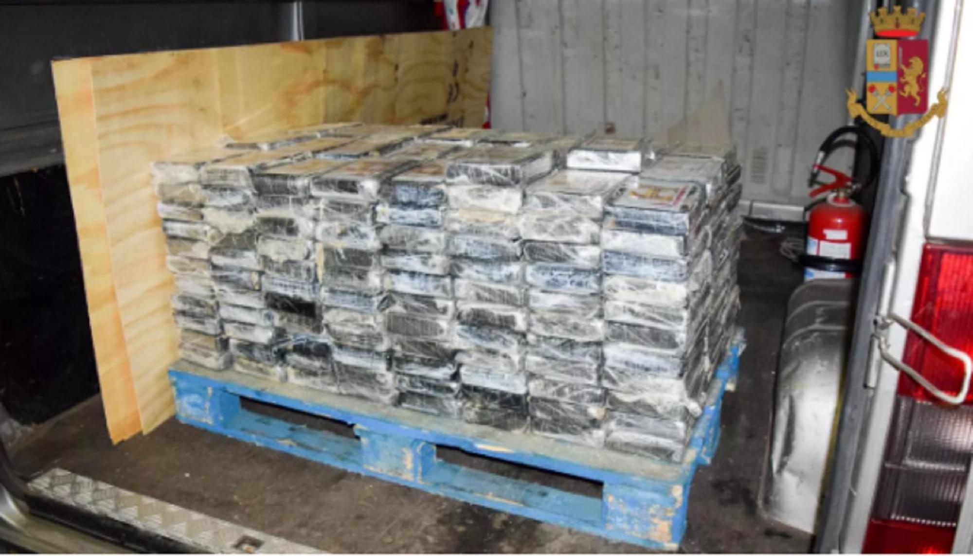 Il carico di cocaina individuato nel container due anni fa