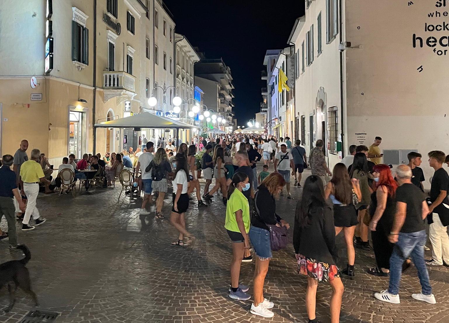 Il centro di Follonica durante la scorsa estate