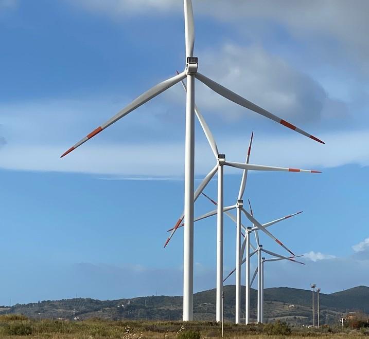 Il parco eolico realizzato da Web Italia Energie Rinnovabili in zona Quagliodromo
