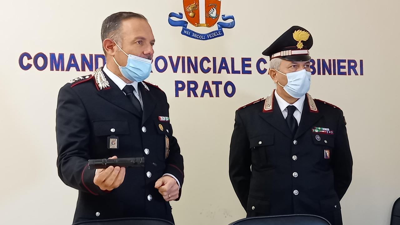 Il tenente colonnello Sergio Turini insieme al luogotenente Davide Murru
