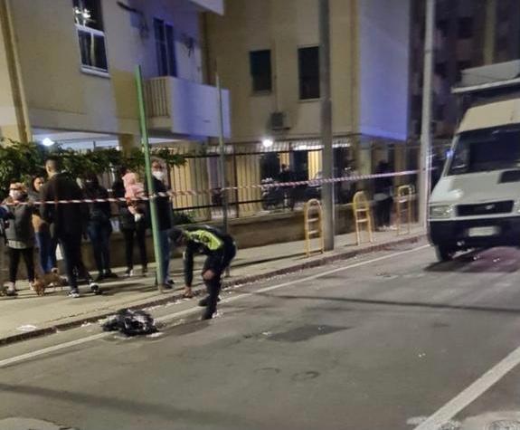 Il punto dove la 90enne fu investita insieme alla figlia in via Quirra