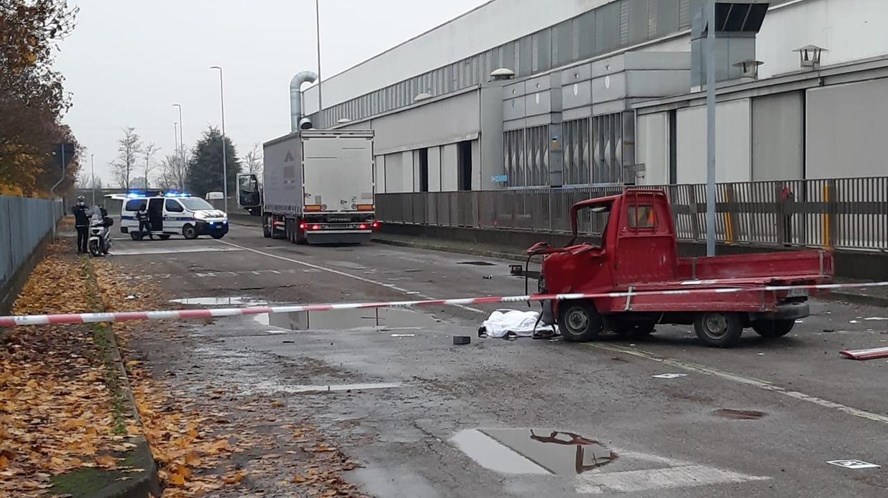 La scena del tragico incidente