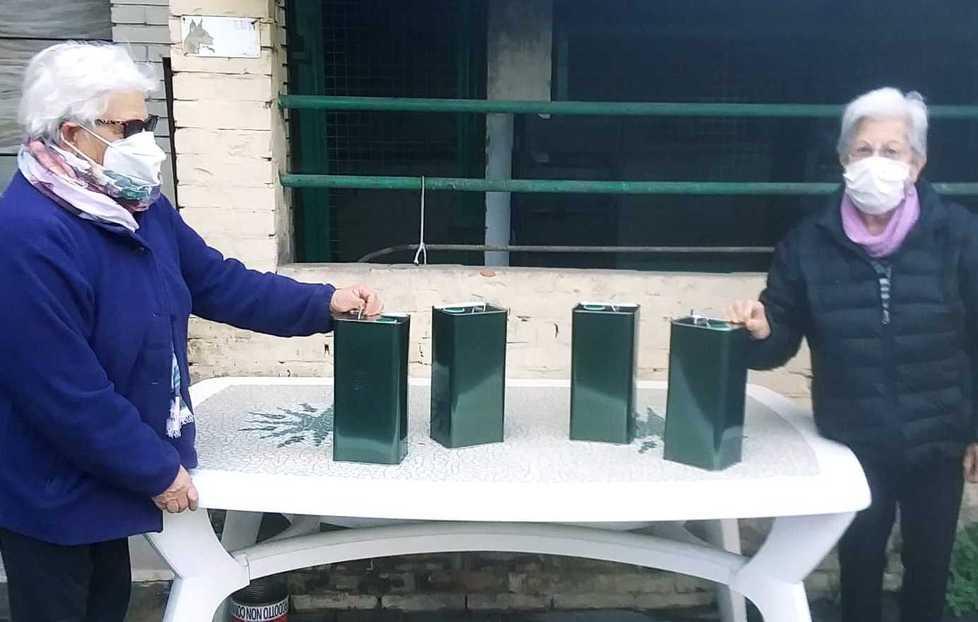 L’olio degli olivi del Comune donato a Caritas Donoratico 