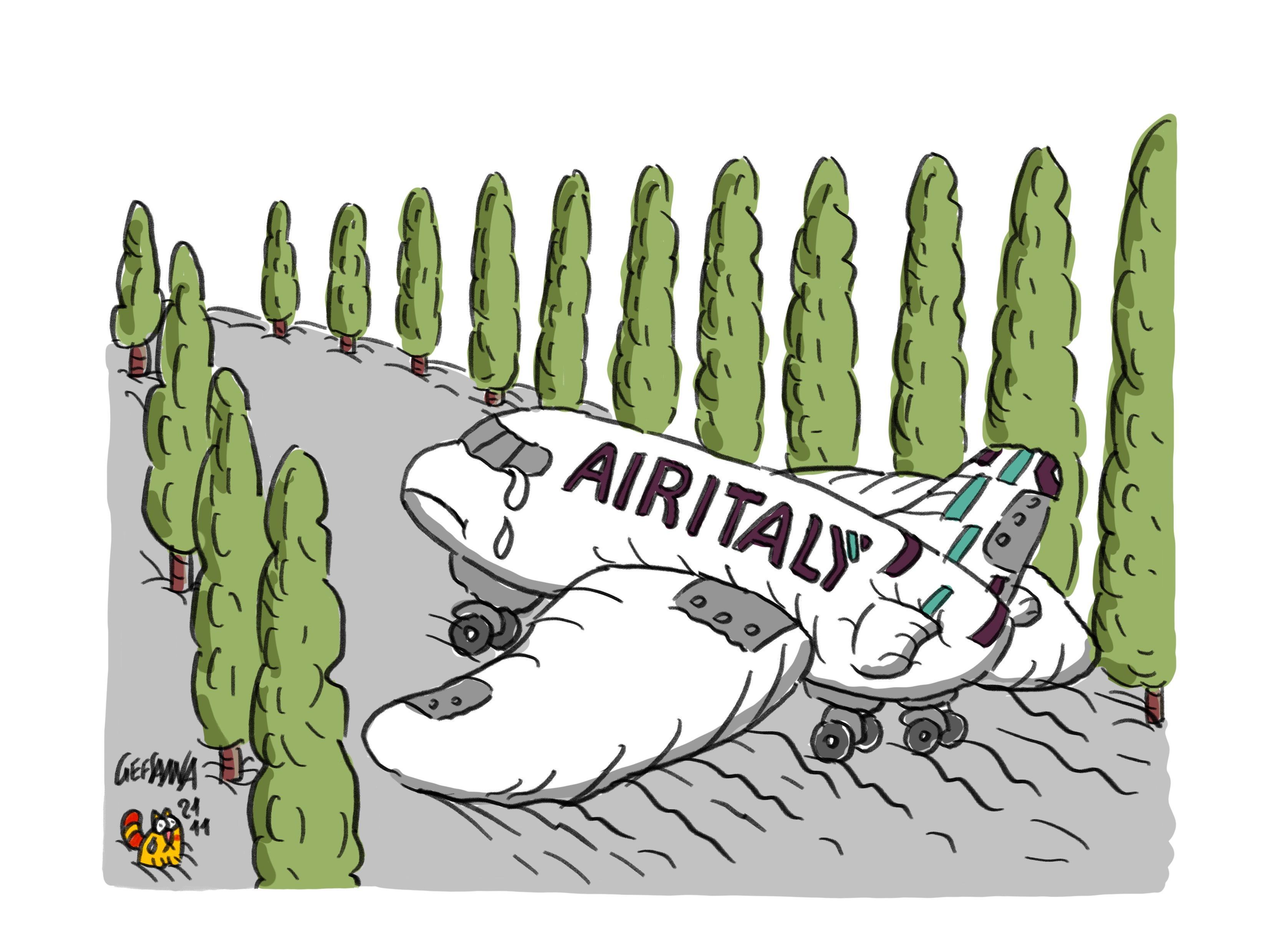 La vignetta di Gef: AirItaly, il tempo sta per scadere