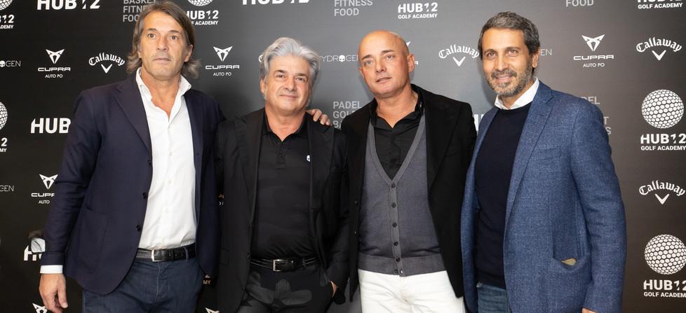 Spal e Kleb all’inaugurazione di HUB 12 Padel e altro in un centro modernissimo