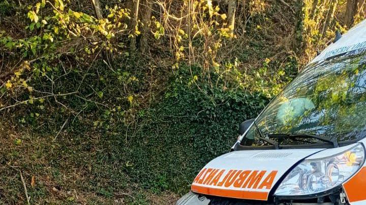 L'ambulanza coinvolta nell'incidente