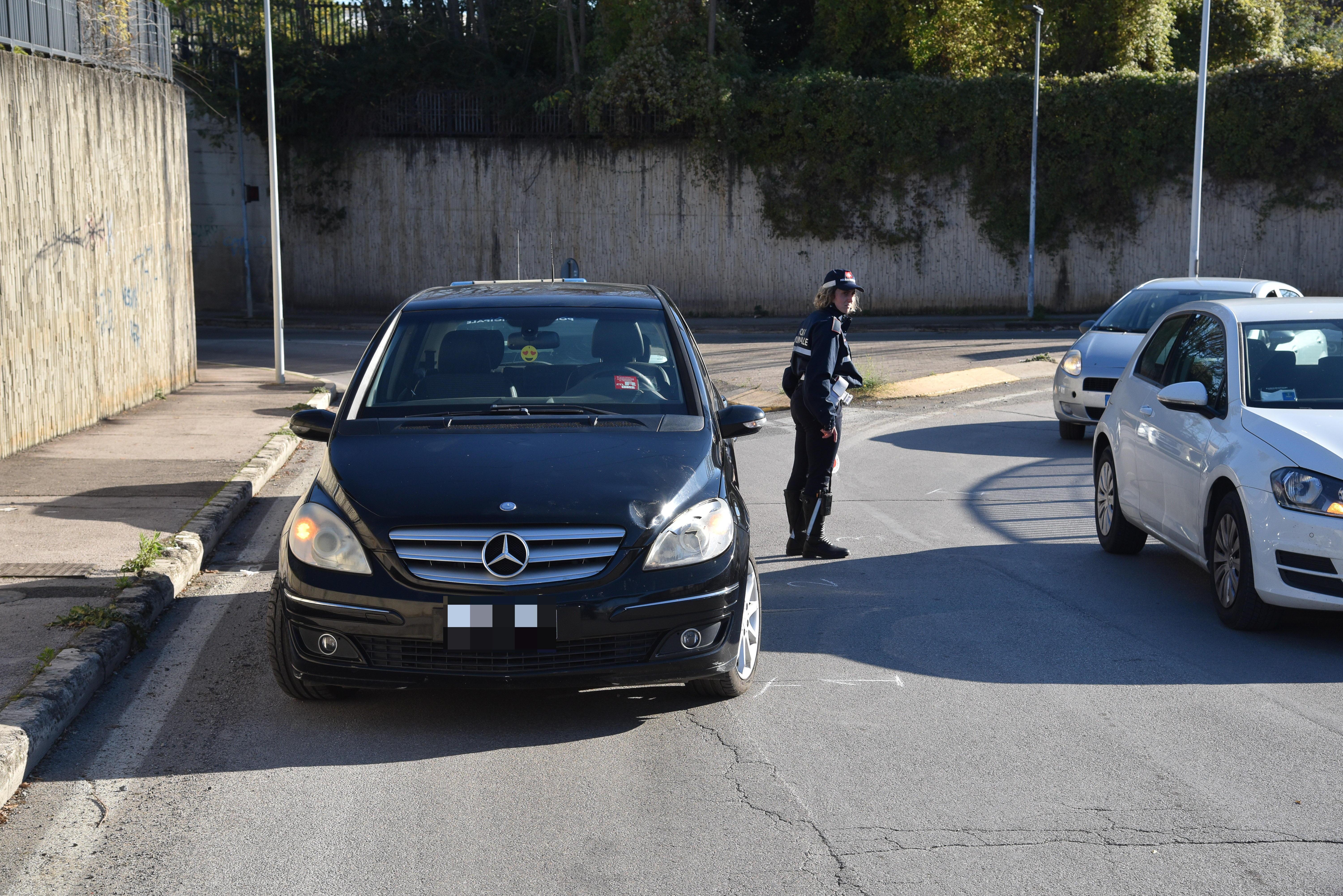 Il luogo dell'incidente (foto Agenzia Bf)