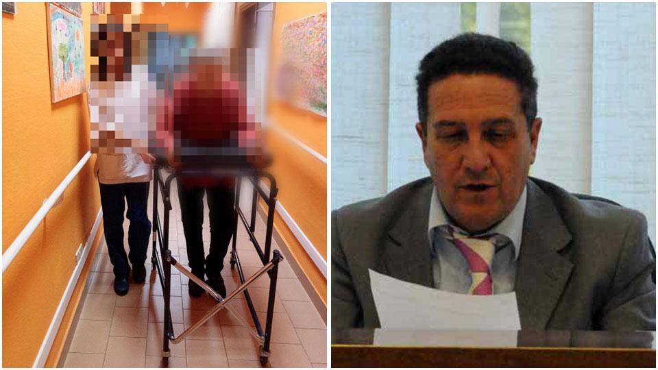 Un’operatrice di una casa di riposo e il giudice Augusto Lama