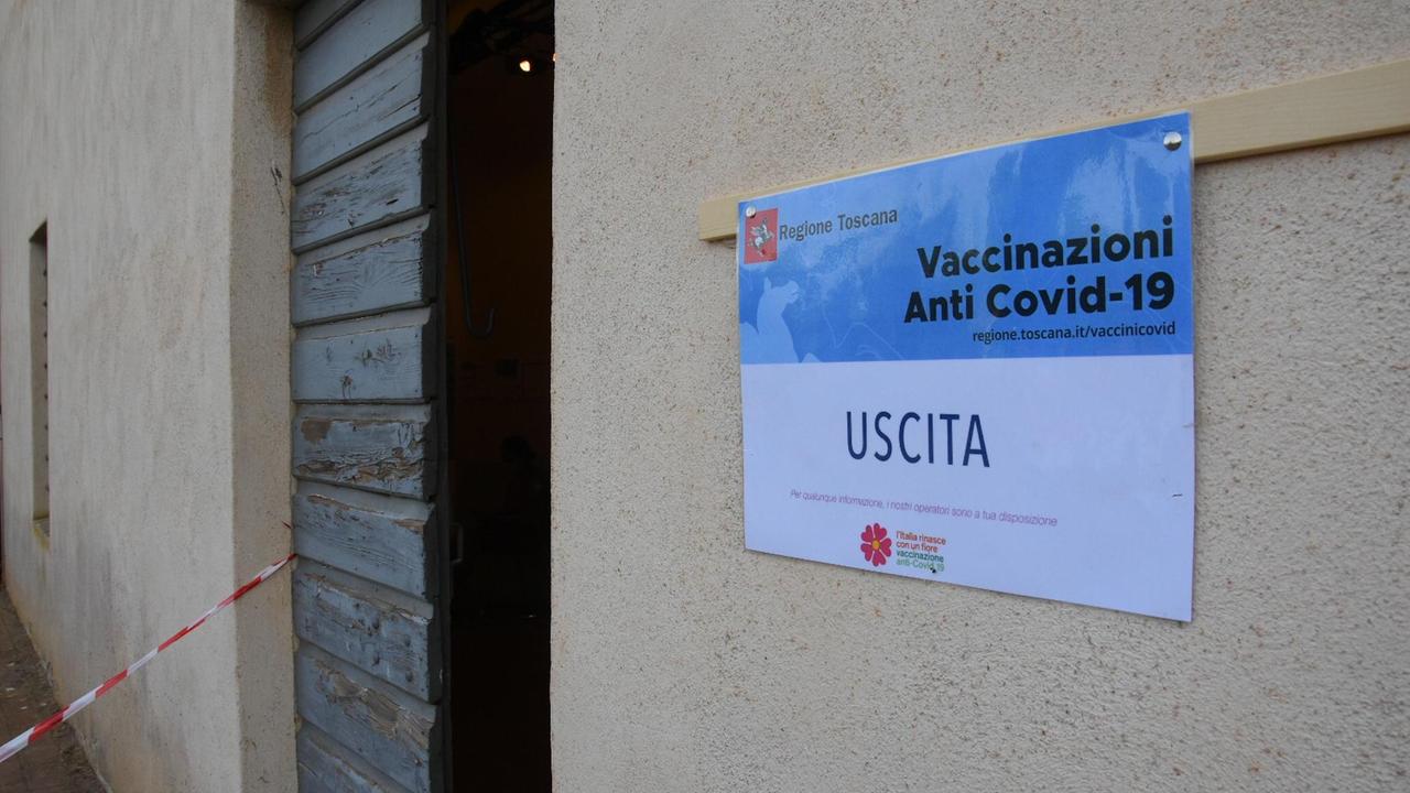 Il centro vaccinale di Spergolaia