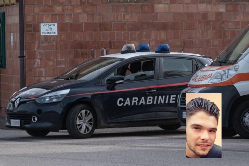 I carabinieri di Isili si occupano dell'incidente mortale in zona industriale, nel riquadro la giovane vittima, Roberto Usai