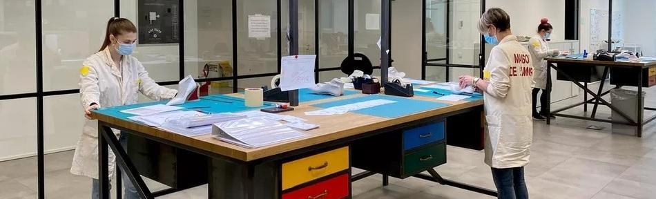 Uno dei laboratori di Gucci (gruppo Kering) a Scandicci