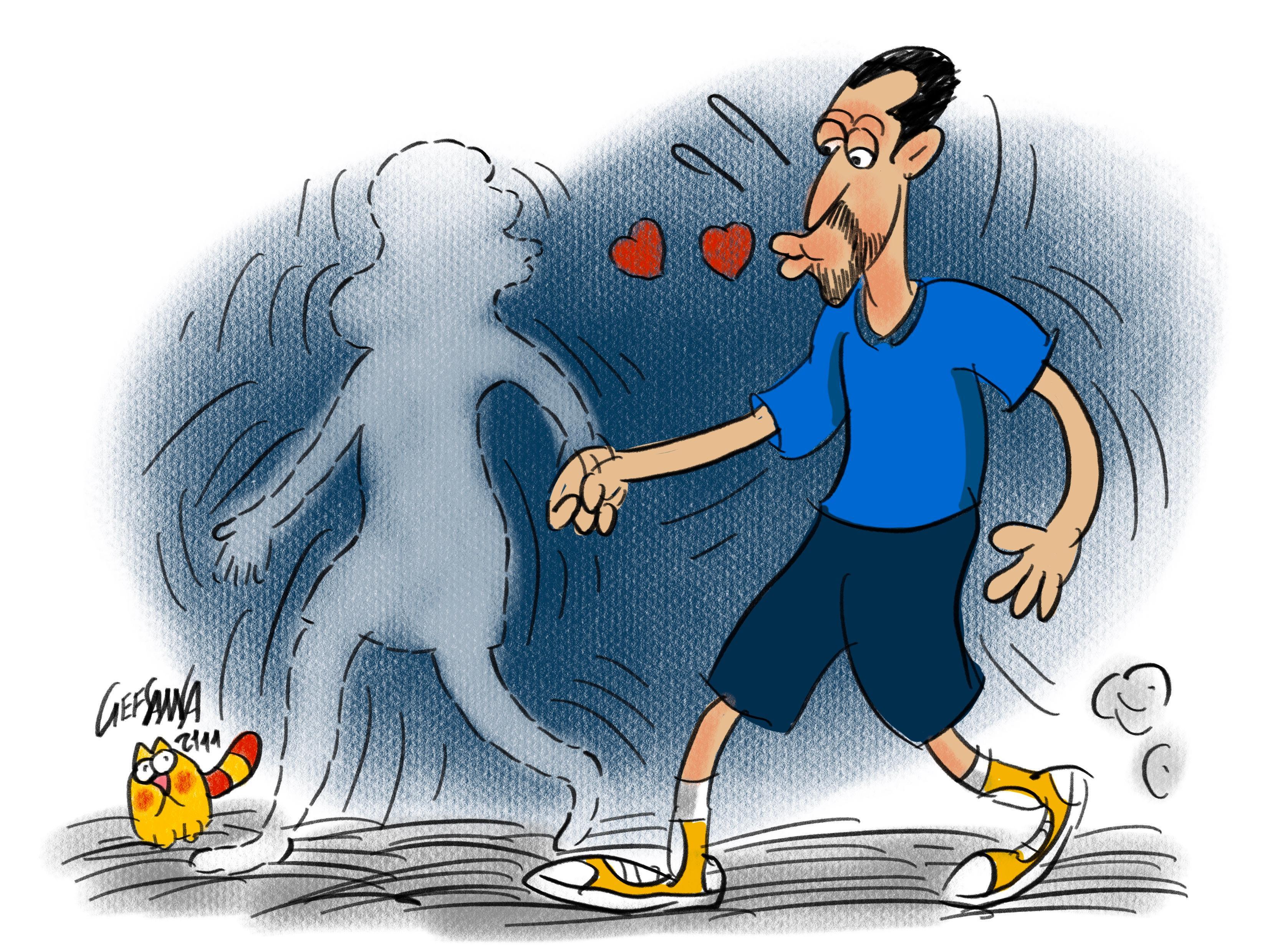 La vignetta di Gef: 700mila euro alla fidanzata inesistente, pallavolista truffato