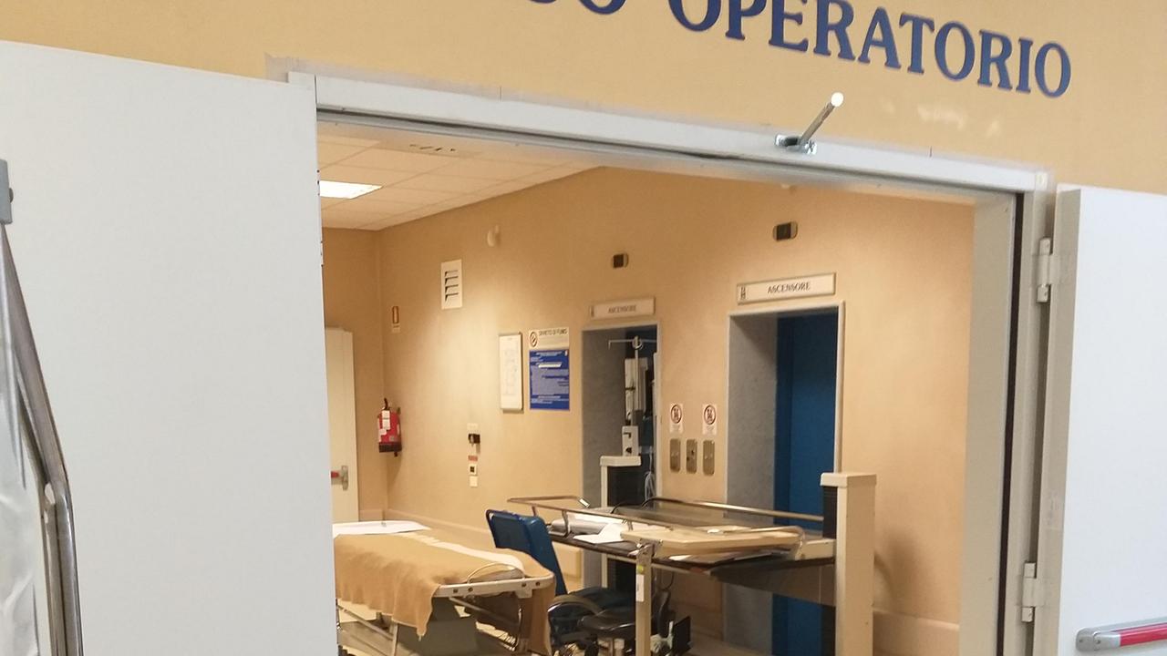 L’entrata del blocco operatorio