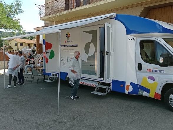Camper vaccinali e screening a Sticciano e a Roccastrada 