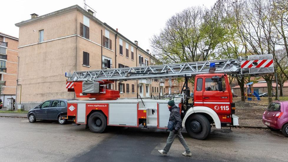 Fiamme in un’abitazione
