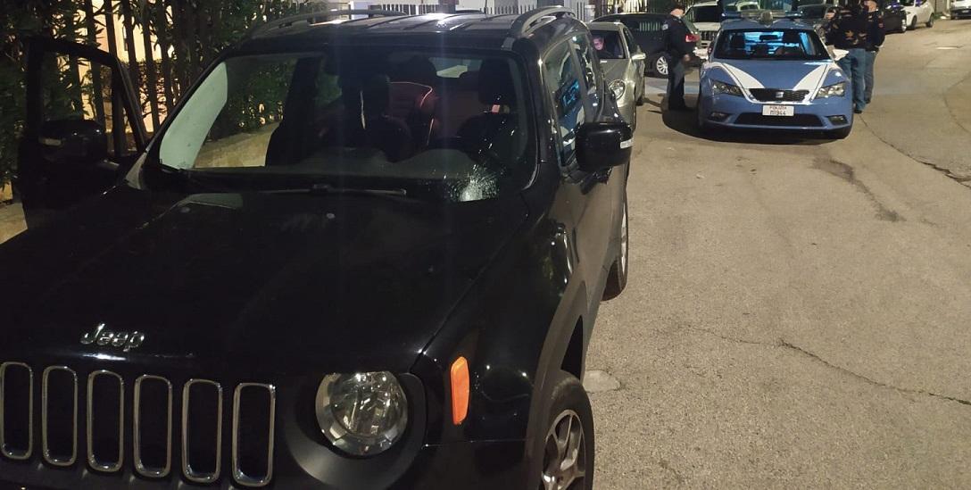 L'auto presa di mira