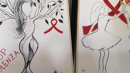 In municipio opere d’arte contro la violenza