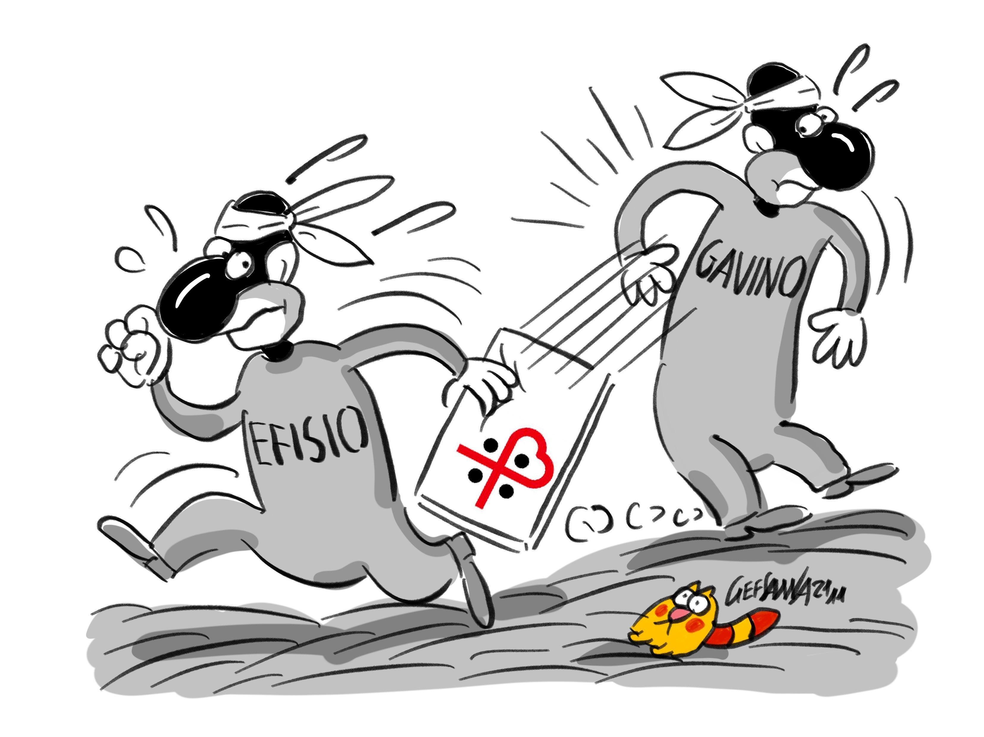 La vignetta di Gef, sanità: Sassari "scippata" da Cagliari