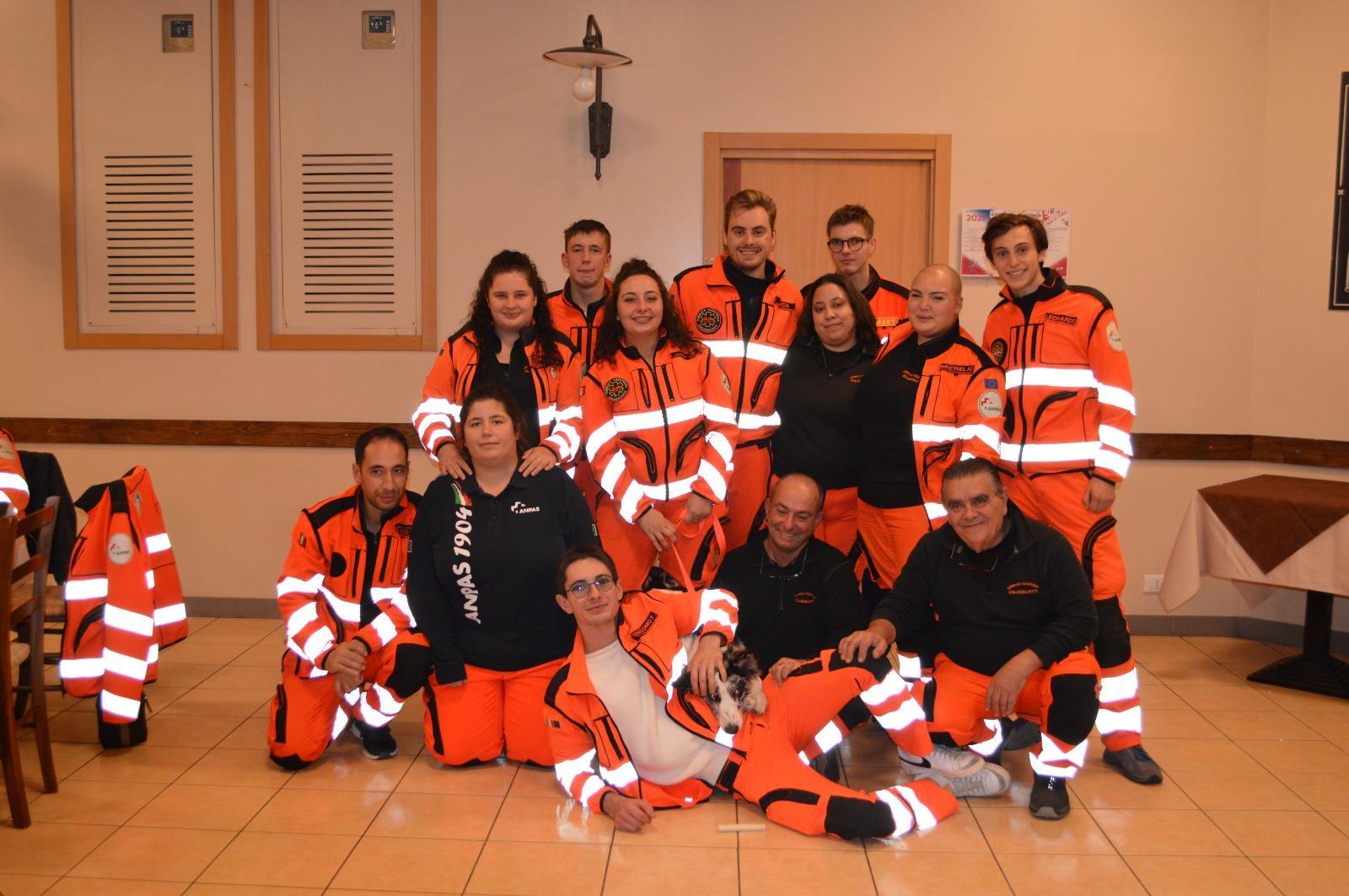 I 12 nuovi volontari con il grado di soccorritore avanzato