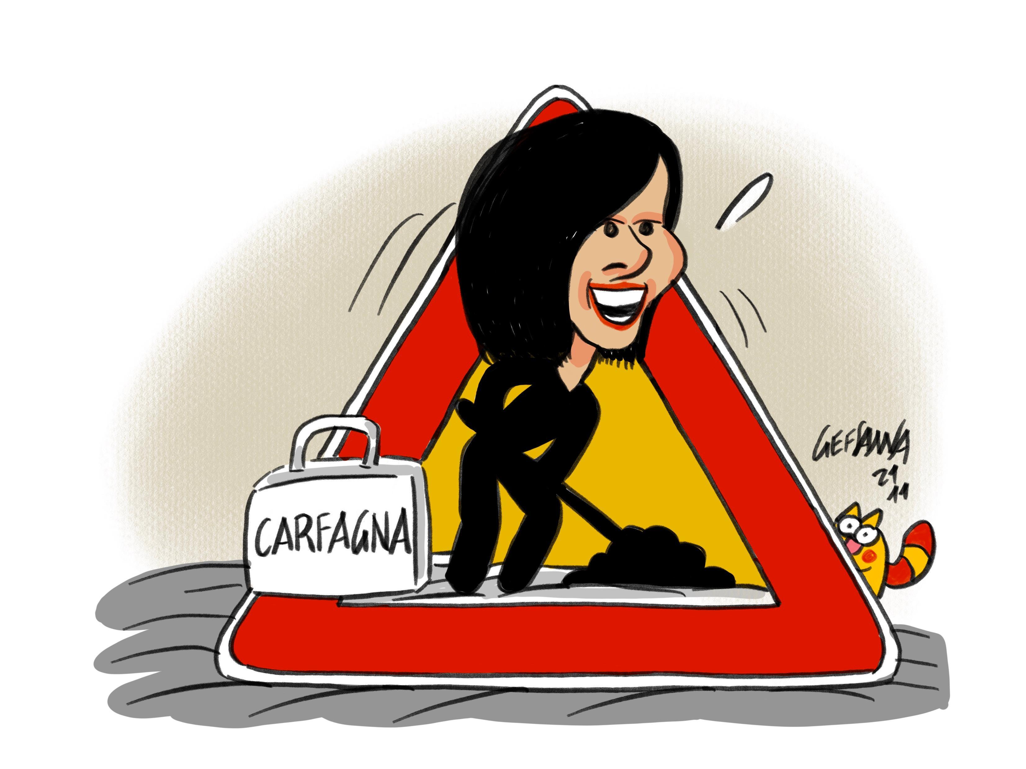 La vignetta di Gef - L'assessore alla ministra Carfagna: "Ci dia 70 milioni di euro per le opere cantierabili"
