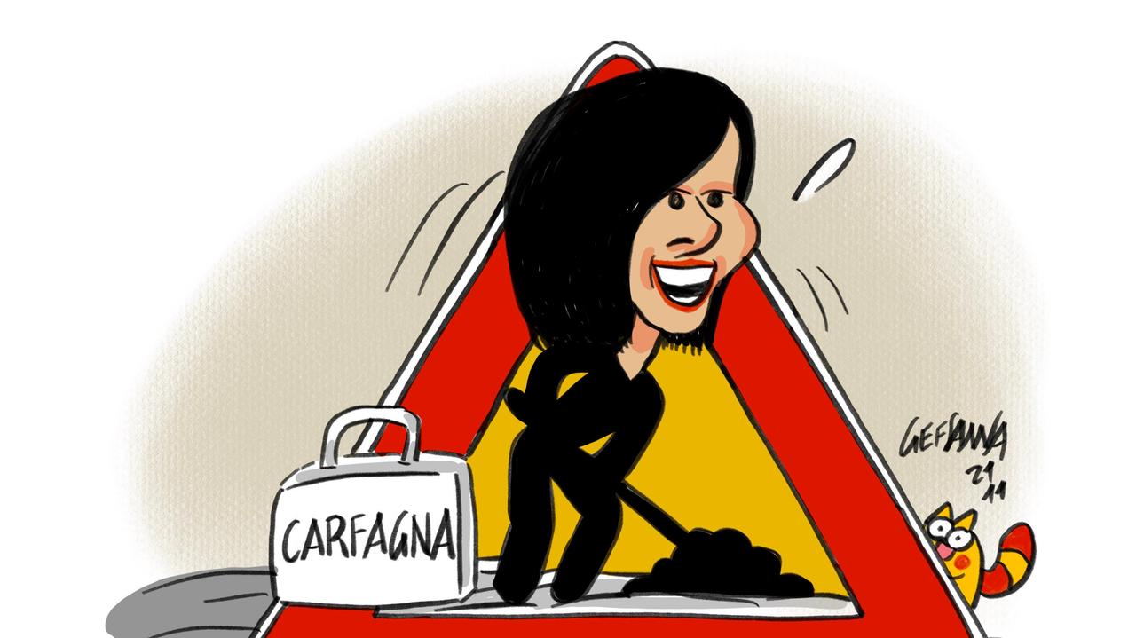La vignetta di Gef - L'assessore alla ministra Carfagna: "Ci dia 70 milioni di euro per le opere cantierabili"