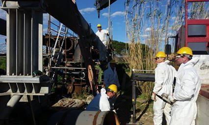 I lavori di collegamento del depuratore di Schiopparello