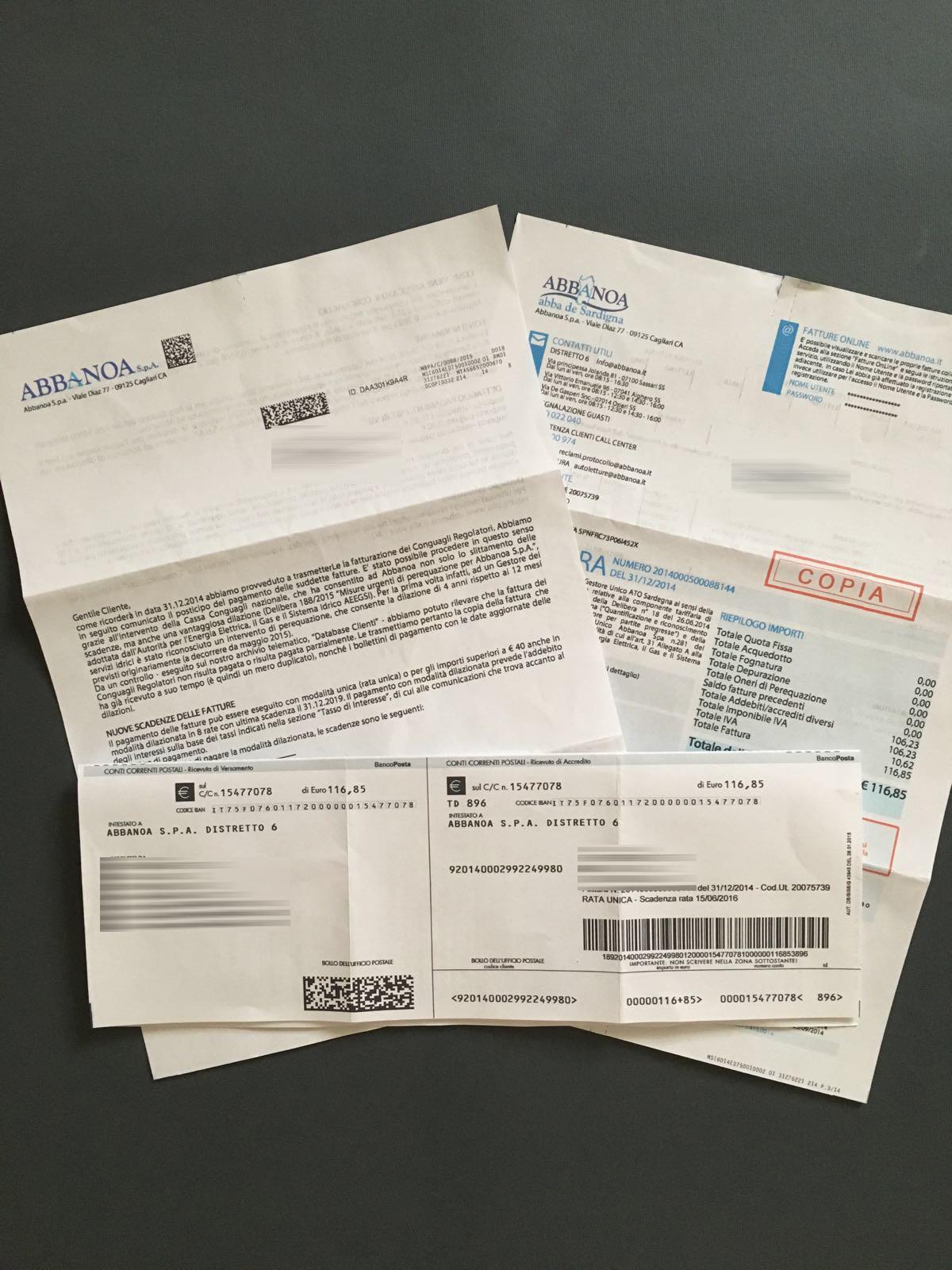 Antitrust, procedura contro Abbanoa per le bollette conguaglio