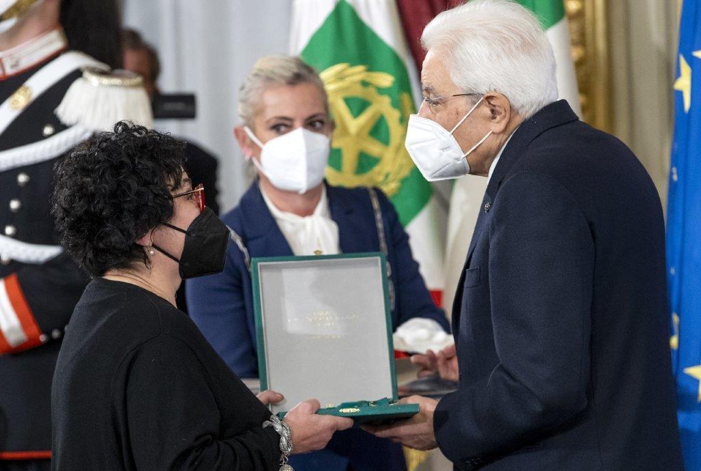 Valeria Parrini commendatrice dell’Ordine al merito della Repubblica Italiana
