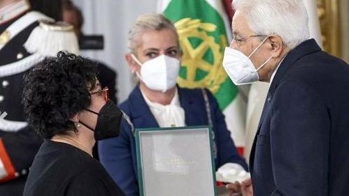 Valeria Parrini riceve l’onorificenza dal presidente della Repubblica Mattarella