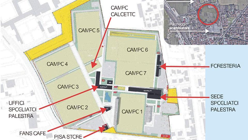 Pisa, nel centro sportivo anche la MiniArena. Il progetto e le prossime tappe prima del cantiere