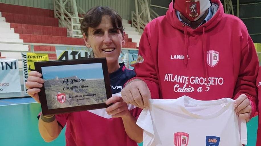 Simona Zorzi e il segretario dell'Atlante, Paolo Landi