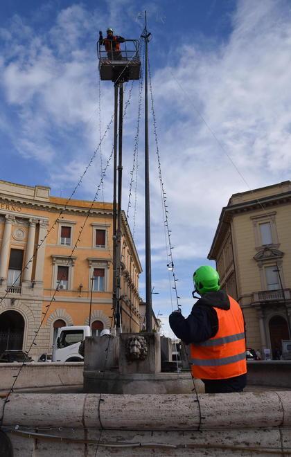 Illuminazione in piazza