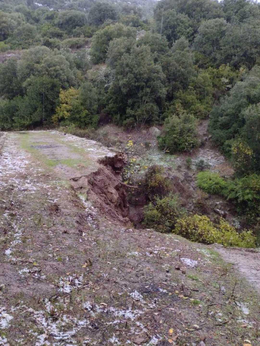 Crolla una parte del ponte di Su Liggiu 