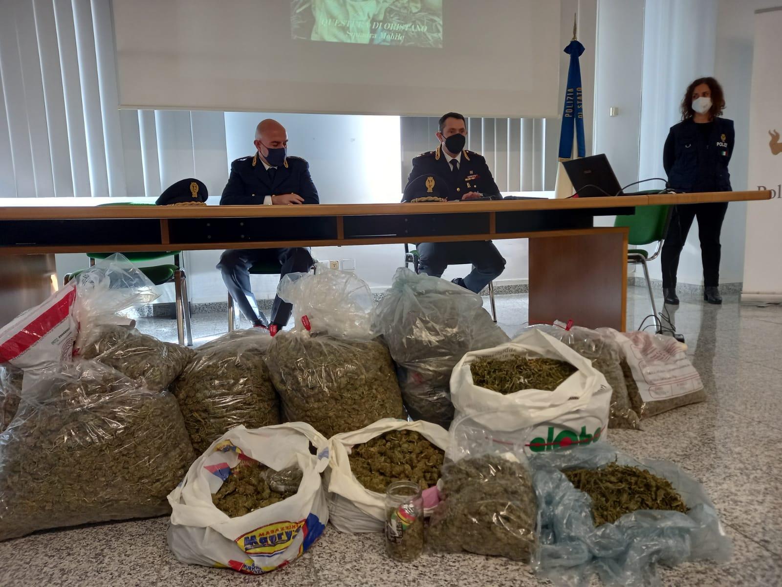 Oristano, traffico di droga: 12 misure cautelari, 4 arresti